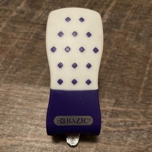 Bazic Mini Stapler, Uses Standard Staples, Purple & White, Stocking Stuffer